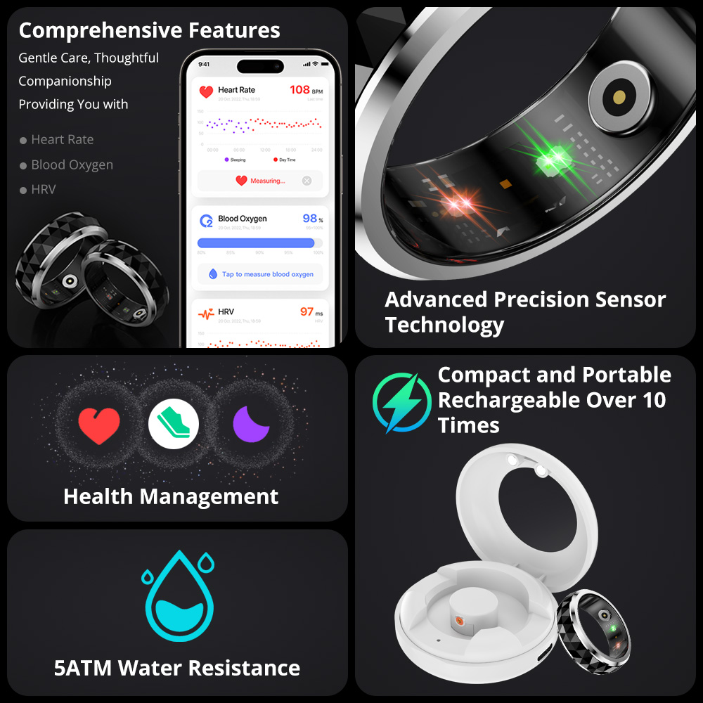 2024 COLMI R11 Smart Ring, Fid - Health Monitors ulasan dan harga