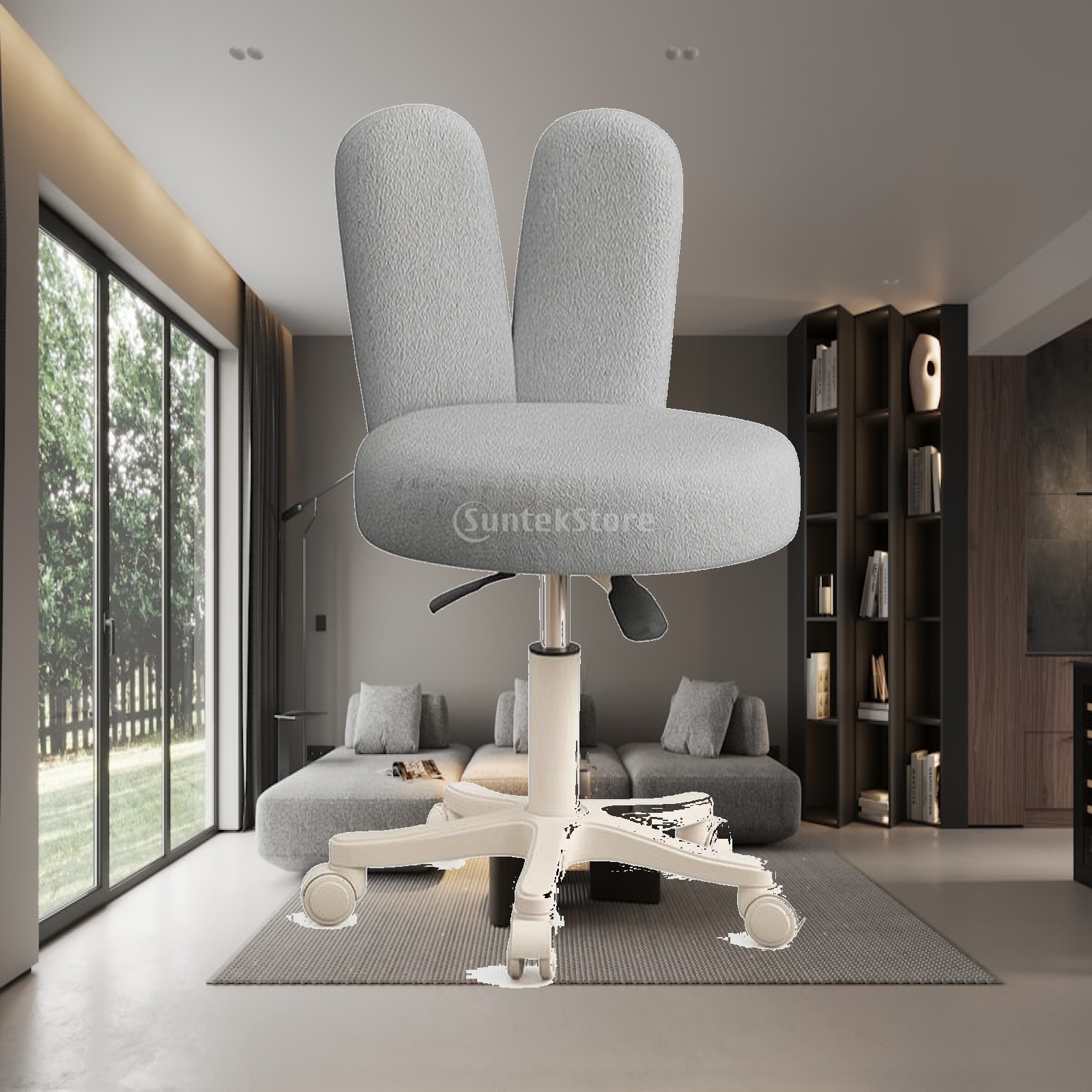 Rolling Stool with Backrest He - Makeup ulasan dan harga