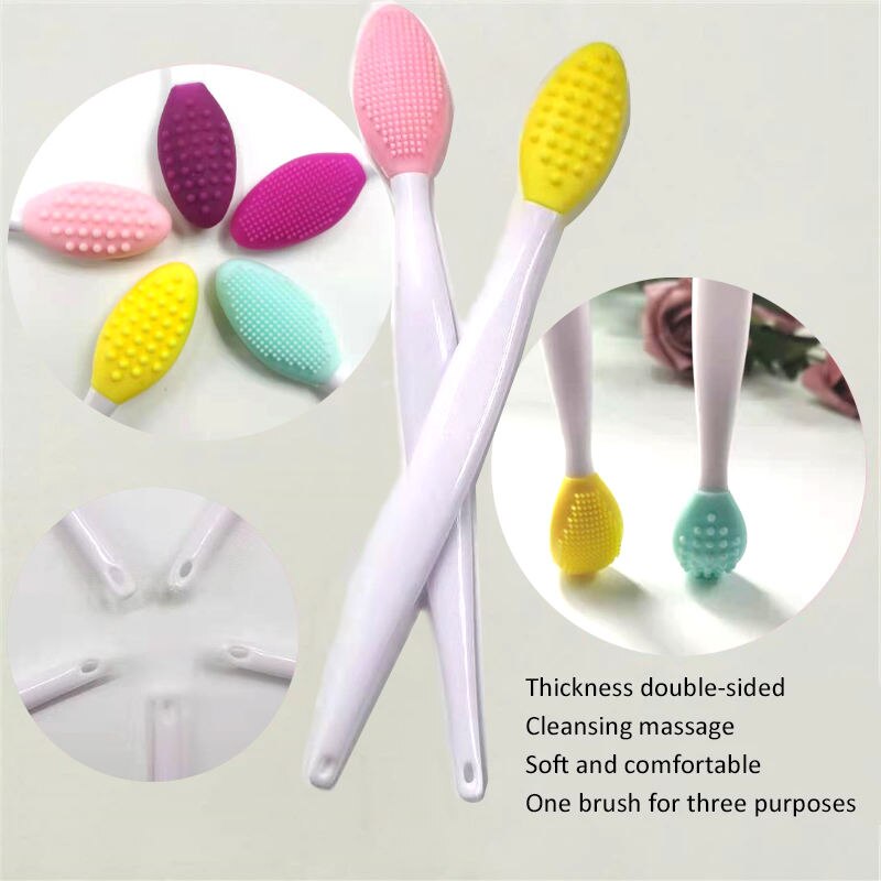Skin Care Lip Exfoliating Faci - Silicone Face Scrubber Electric ulasan dan harga