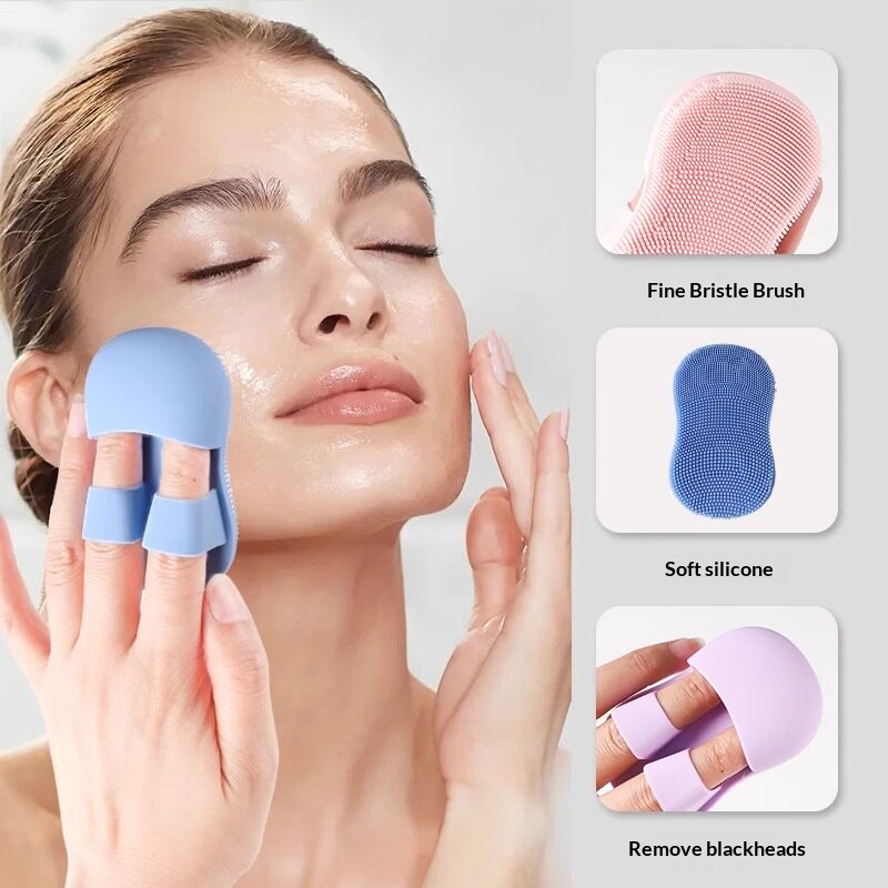 Finger Silicone Facial Cleansi - Silicone Face Scrubber Electric ulasan dan harga