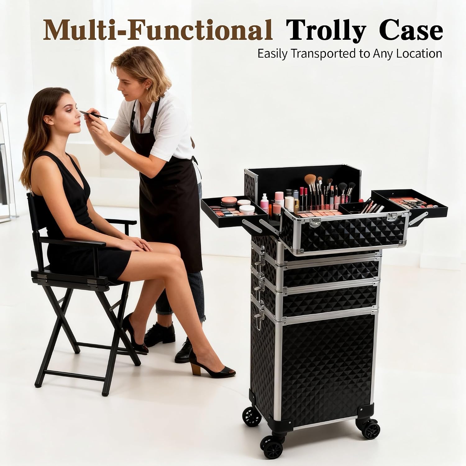 Rolling Makeup Train Case, Cos - Makeup ulasan dan harga