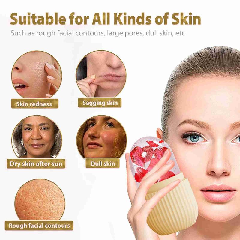 1Pcs Ice Face Roller Ice Cube  - Face Ice Roller Puffiness ulasan dan harga
