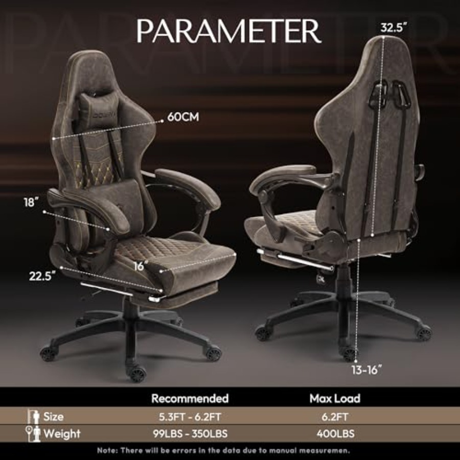 Big Tall Vintage Gaming Chair  - Massage ulasan dan harga