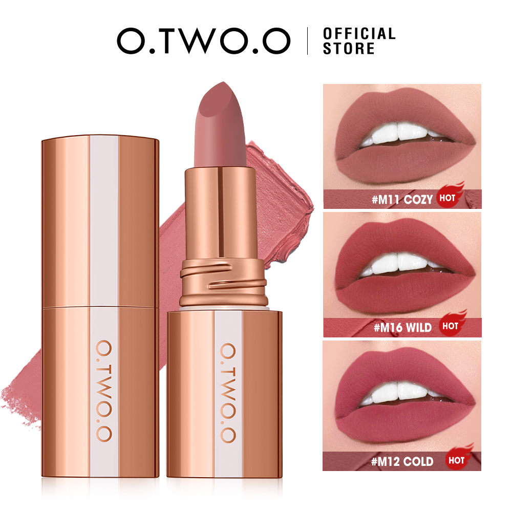 O.TWO.O Matte Lipstick Long La - Matte Velvet Lip Tint Long Lasting ulasan dan harga