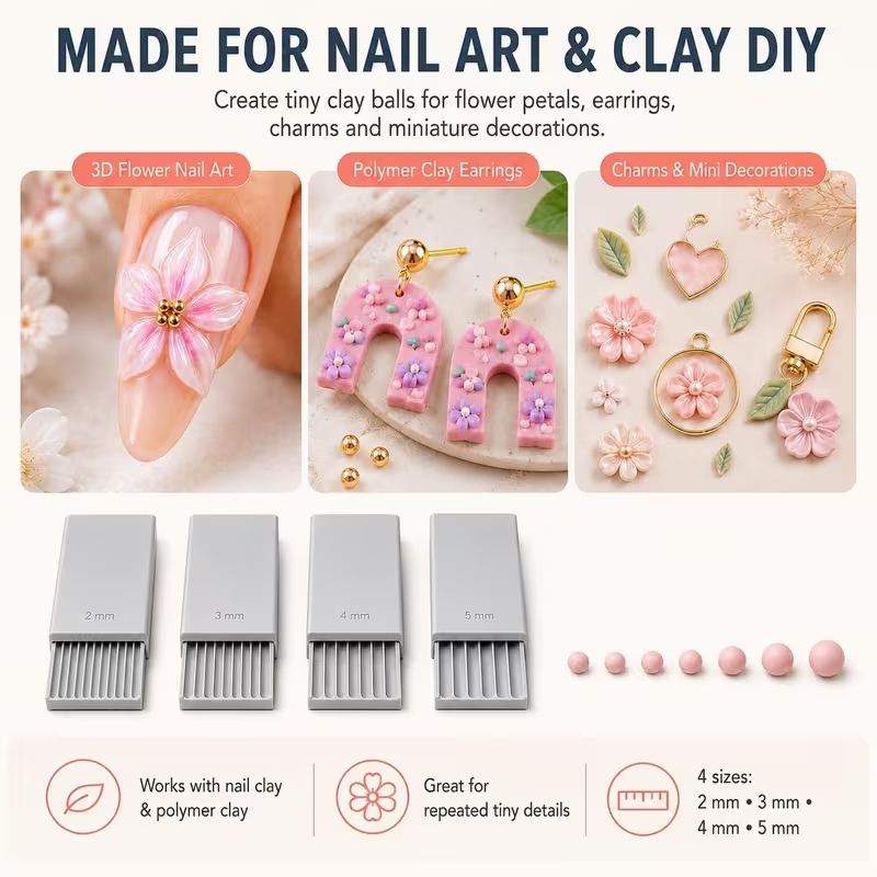 3D Print Clay Gel Ball Maker T - Nail Art ulasan dan harga