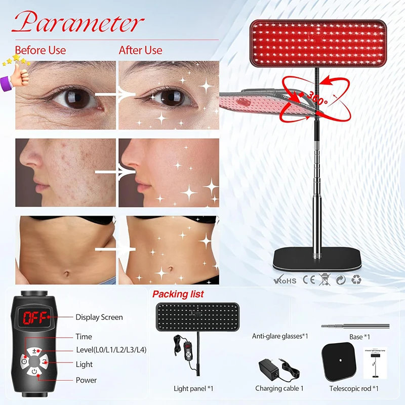 Near Infrared Light Panel 660n - Led Light Therapy Face Mask ulasan dan harga