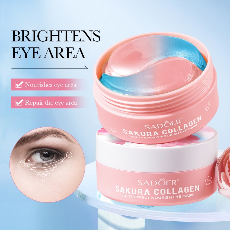 60Pcs Sakura Collagen Multi-Ef - Collagen Under Eye Patches ulasan dan harga