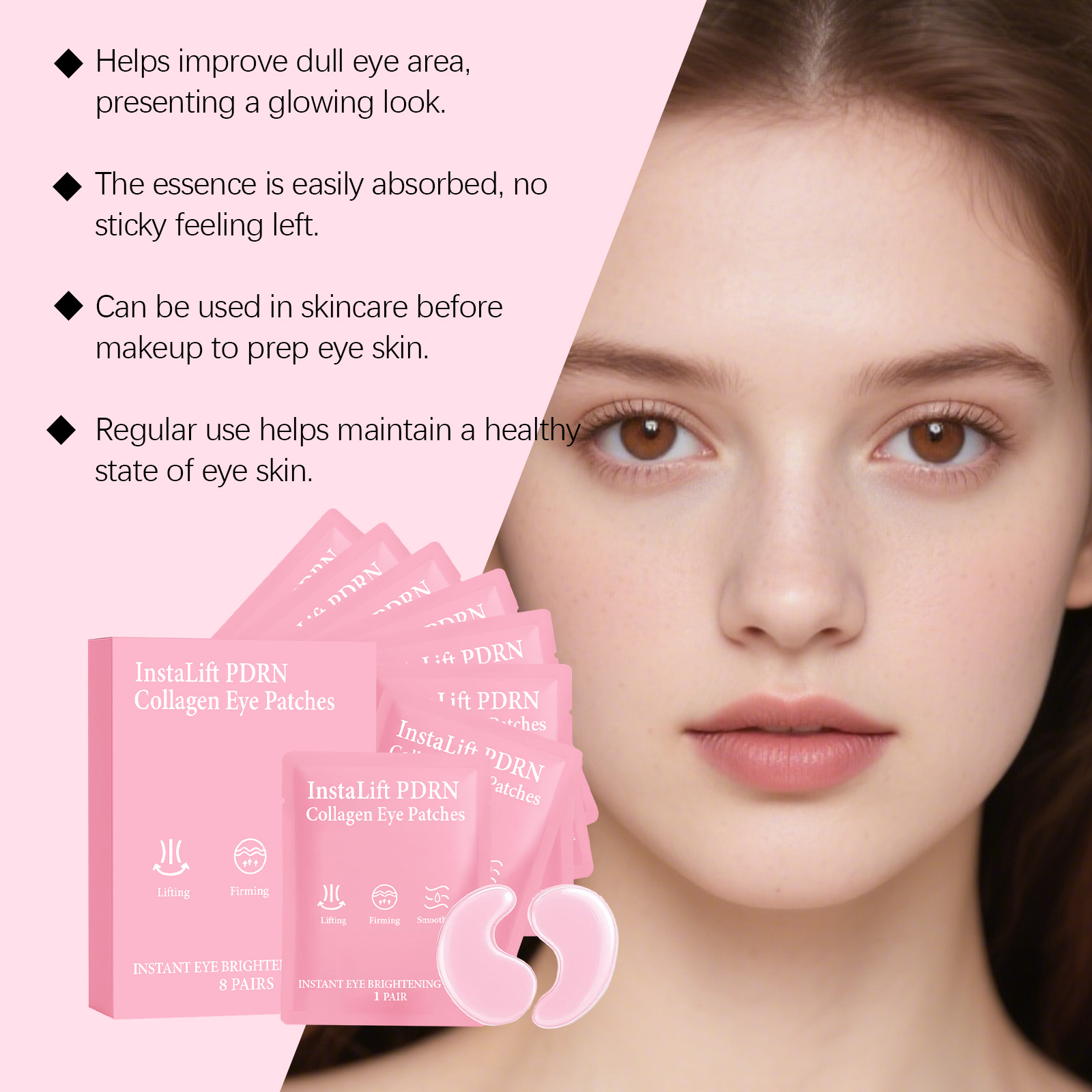 Instalift PDRN Collagen Eye Pa - Collagen Under Eye Patches ulasan dan harga