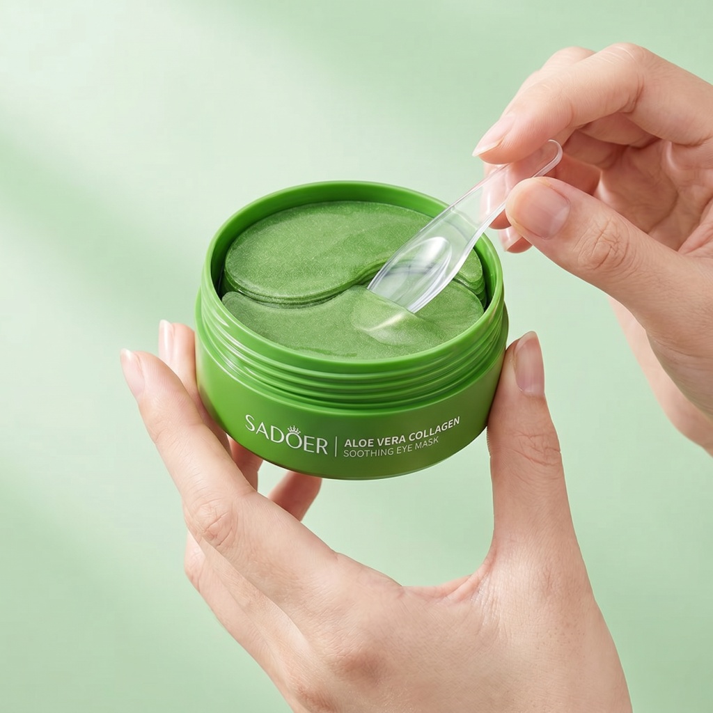 60pcs Aloe Vera Collagen Eye M - Collagen Under Eye Patches ulasan dan harga