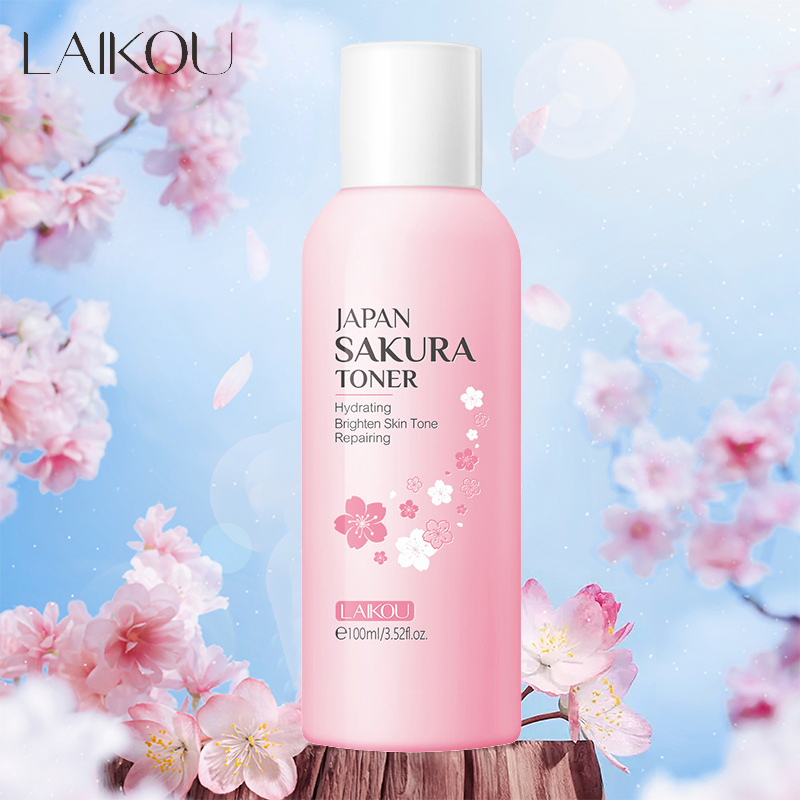 LAIKOU 8Pcs Sakura Facial Skin - Hyaluronic Acid Facial Serum ulasan dan harga